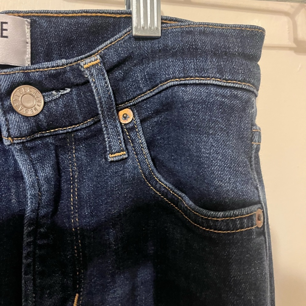 Agolde Dark Blue High-Rise Skinny Jeans - Picture 6 of 10